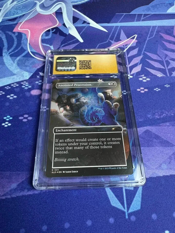 Anointed Procession | SLD: Cats and Dogs FOIL MTG Magic CGC Pristine 10 | POP: 2