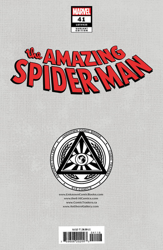 Amazing Spider-Man #41 [Gw] Unknown Comics Miguel Mercado Exclusive Var (01/03/2024)