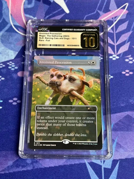 Anointed Procession | SLD: Cats and Dogs FOIL MTG Magic CGC Pristine 10 | POP: 2