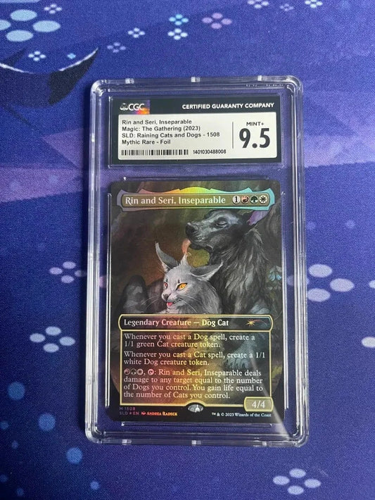 Rin and Seri, Inseperable FOIL MTG| SLD Cats & Dogs | CGC | Mint+ 9.5 | POP 1!